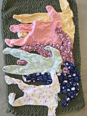 Lot Of 6 Fleece Pajamas